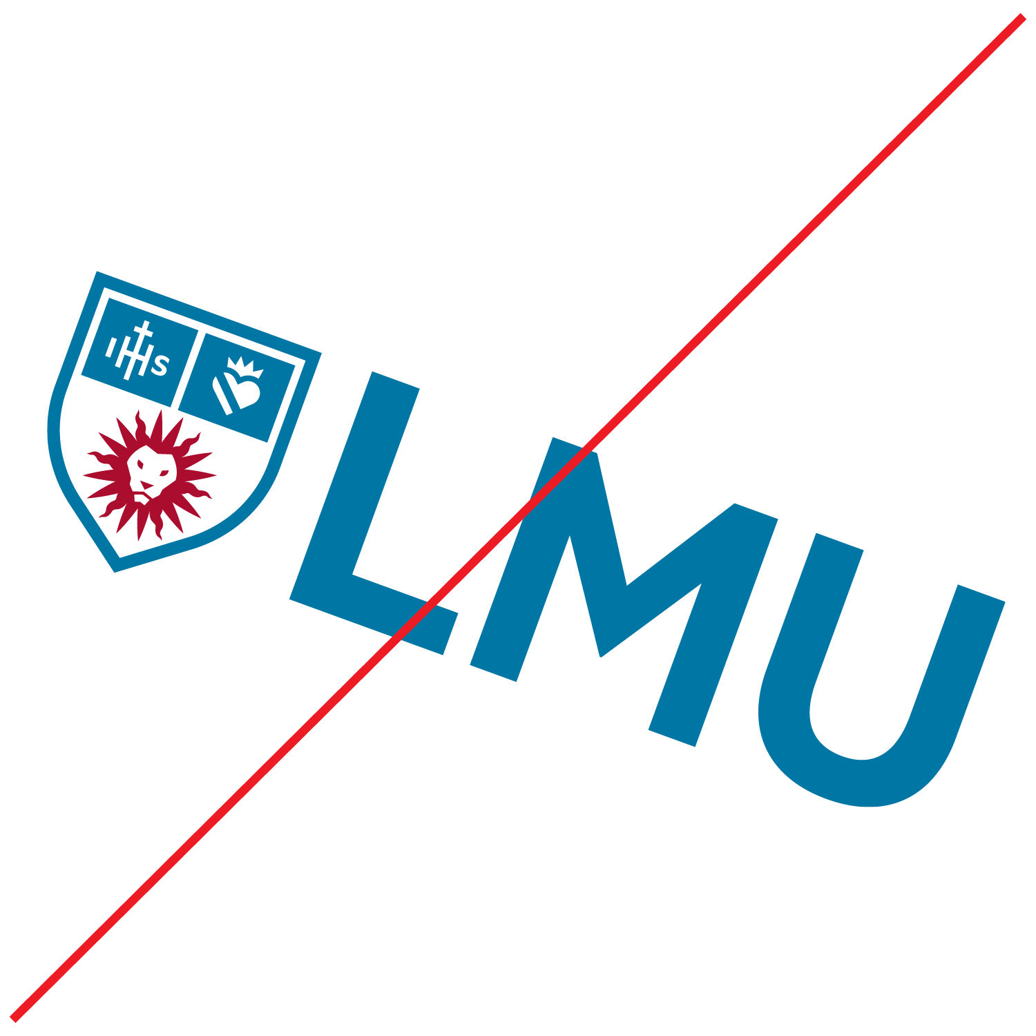 Rotation of LMU Logo Incorrect Example